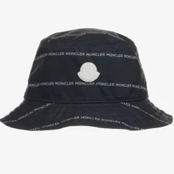 Moncler Enfant Hats*Blue & White Logo Sun Hat