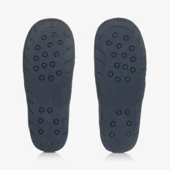 Playshoes Slippers|Slippers*Blue & White Striped Slippers