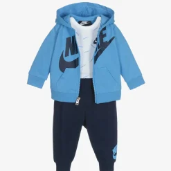 Nike Tracksuits|Tracksuits*Blue & White Tracksuit Set