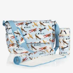Powell Craft Bags*Blue Aeroplane Baby Changing Bag (36cm)