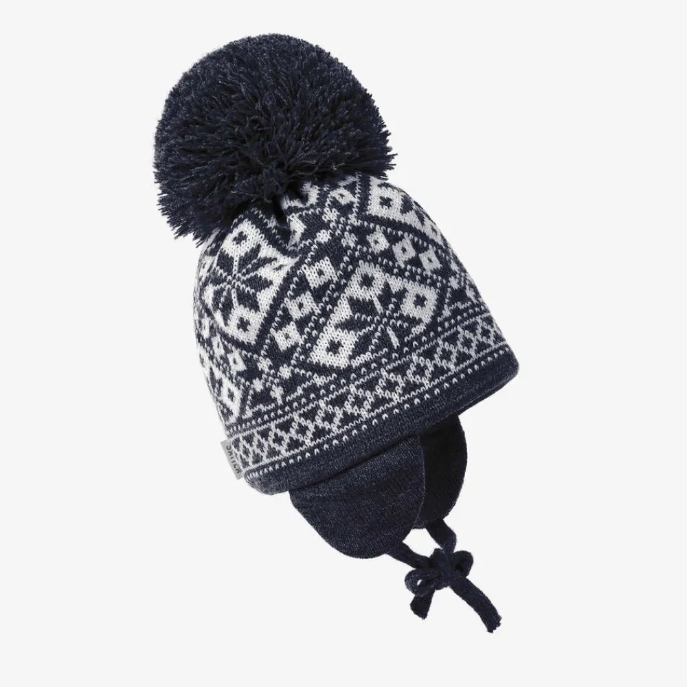 Sätila of Sweden Hats*Blue Alice Knitted Large Pom-Pom Beanie