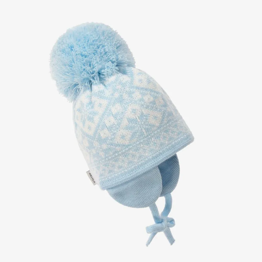 Sätila of Sweden Hats*Blue Alice Knitted Large Pom-Pom Beanie