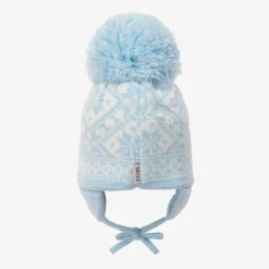 Sätila of Sweden Hats*Blue Alice Knitted Large Pom-Pom Beanie