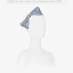 Angels Face Hair Accessories*Blue & Gold Jacquard Hairband