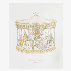 Atelier Choux Paris Gifts|Nursery Accessories*Blue & Pink Organic Cotton Reversible Duvet (132cm)