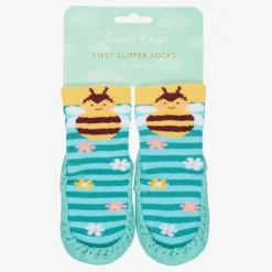 Powell Craft Slippers|Slippers*Blue Bee Slipper Socks