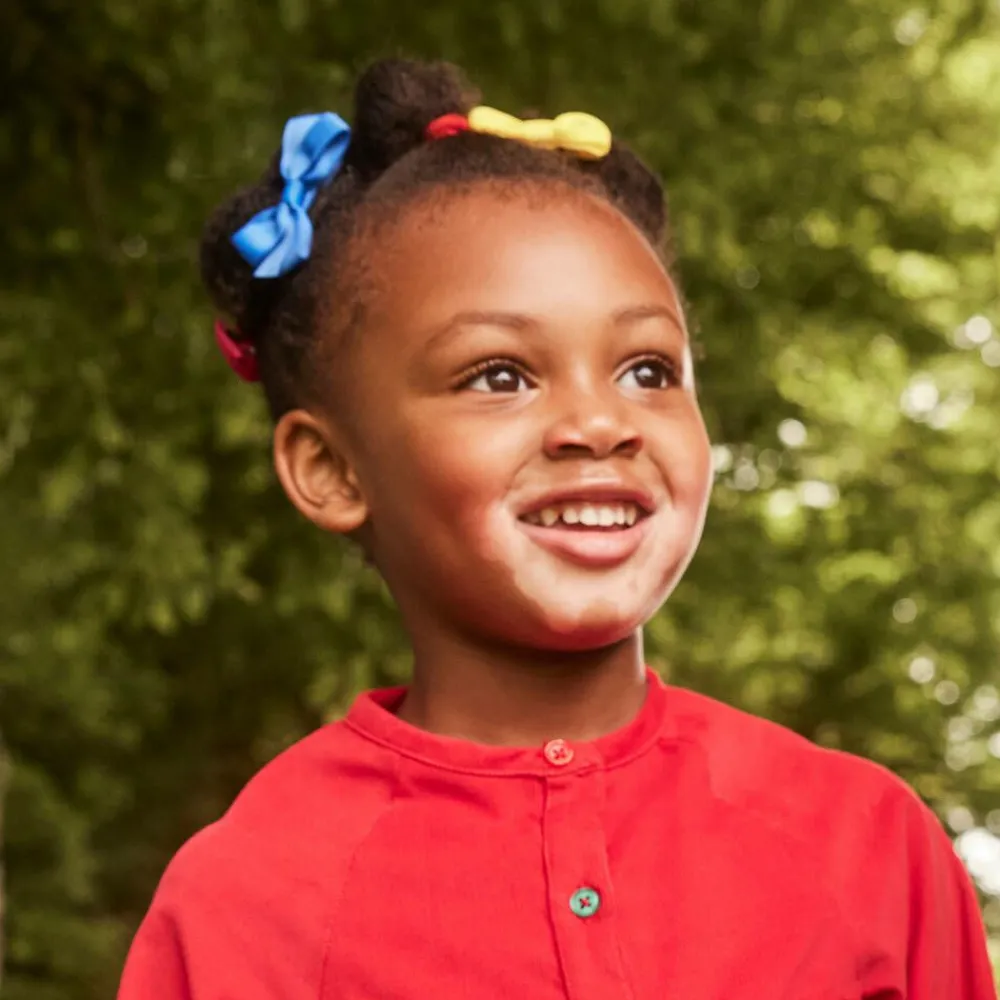 Peach Ribbons Hair Accessories*Blue Bow Hair Clip (7cm)