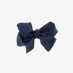 Bowtique London Hair Accessories*Blue Bow Hair Clip (7cm) Navy