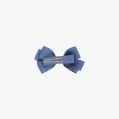 Peach Ribbons Hair Accessories*Blue Bow Hair Clip (7cm)