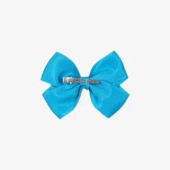 Bowtique London Hair Accessories*Blue Bow Hair Clip (10cm) Dressblue