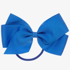 Peach Ribbons Hair Accessories*Blue Bow Hair Elastic (12cm)