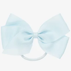 Peach Ribbons Hair Accessories*Blue Bow Hair Elastic (12cm)