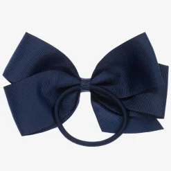 Peach Ribbons Hair Accessories*Blue Bow Hair Elastic (12cm)