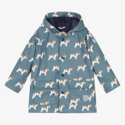 Hatley Coats & Jackets*Blue Bulldog Hooded Raincoat