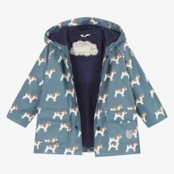 Hatley Coats & Jackets*Blue Bulldog Hooded Raincoat
