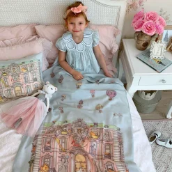 Atelier Choux Paris Gifts*Blue Cashmere Blanket (120cm)