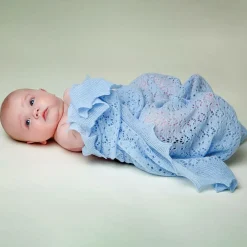 G.H.Hurt amp; Son Gifts*Blue Cashmere Shawl (122cm)