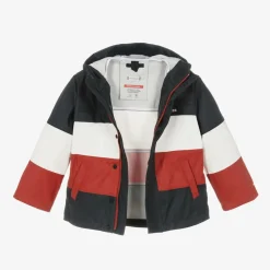 Tommy Hilfiger Coats & Jackets*Blue Colourblock Hooded Jacket