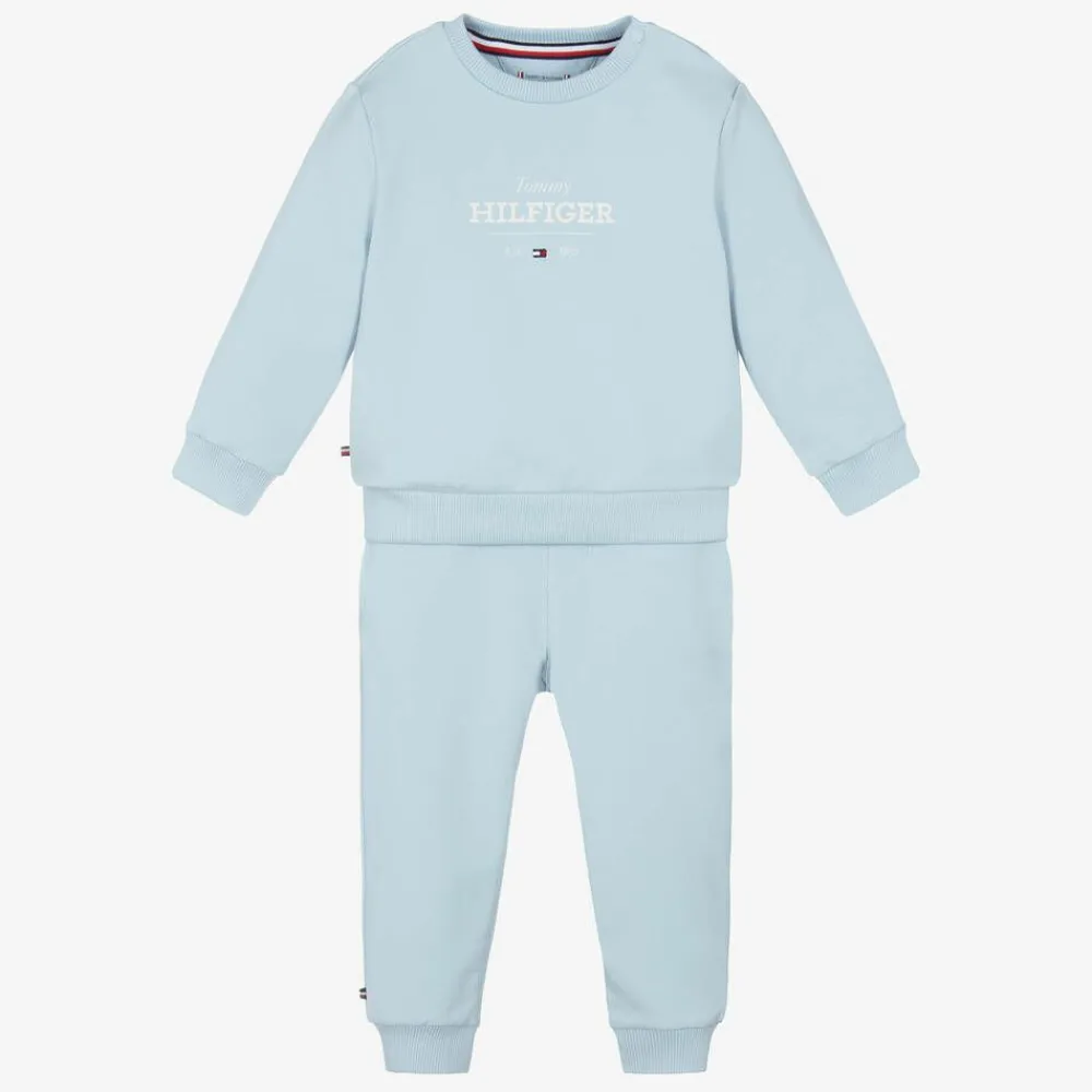 Tommy Hilfiger Tracksuits|Tracksuits*Blue Cotton Baby Tracksuit