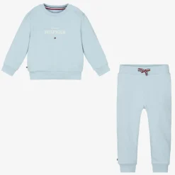 Tommy Hilfiger Tracksuits|Tracksuits*Blue Cotton Baby Tracksuit