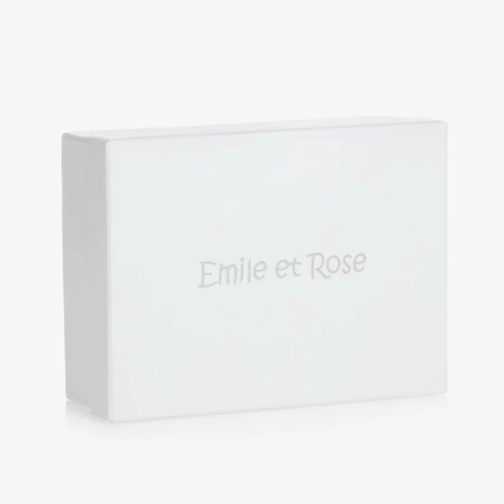 Emile et Rose Gifts*Blue Cotton Bibs & Bear Baby Gift Set