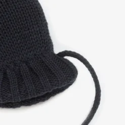 Petit Bateau Gloves & Mittens|Gloves & Mittens*Blue Cotton Knit Baby Mittens