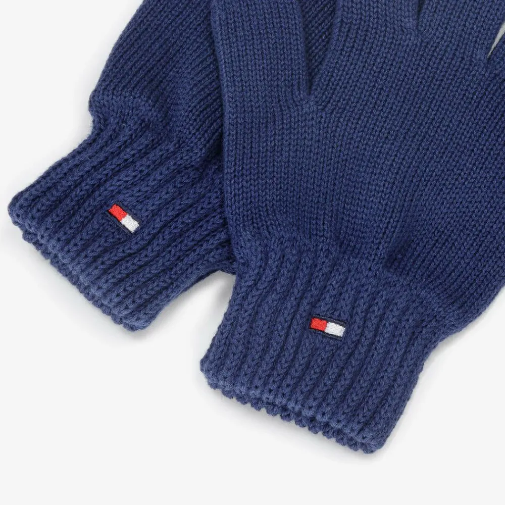 Tommy Hilfiger Gloves & Mittens|Gloves & Mittens*Blue Cotton Knit Flag Gloves