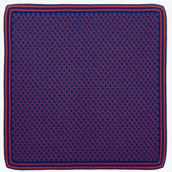 Gucci Gifts*Blue Cotton Knit Square G Blanket (85cm)