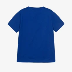 Versace Tops*Blue Cotton Medusa Print T-Shirt