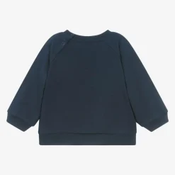 Molo Tops|Tops*Blue Cotton Smile Sweatshirt