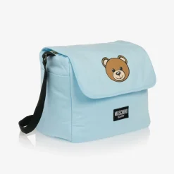 Moschino Baby Gifts*Blue Cotton Teddy Bear Changing Bag (49cm)