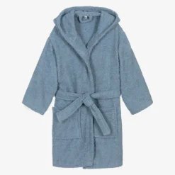 Playshoes Towels & Robes|Towels & Robes*Blue Cotton Towelling Bathrobe