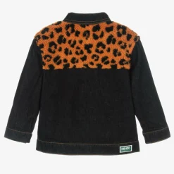 KENZO KIDS Coats & Jackets|Coats & Jackets*Blue Denim & Leopard Print Fleece Jacket