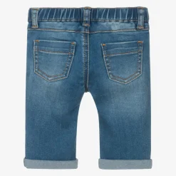 Moschino Baby Trousers*Blue Denim Teddy Logo Jeans