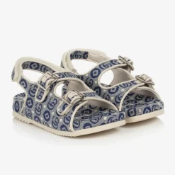 Gucci Sandals|Sandals*Blue Double G Canvas Sandals