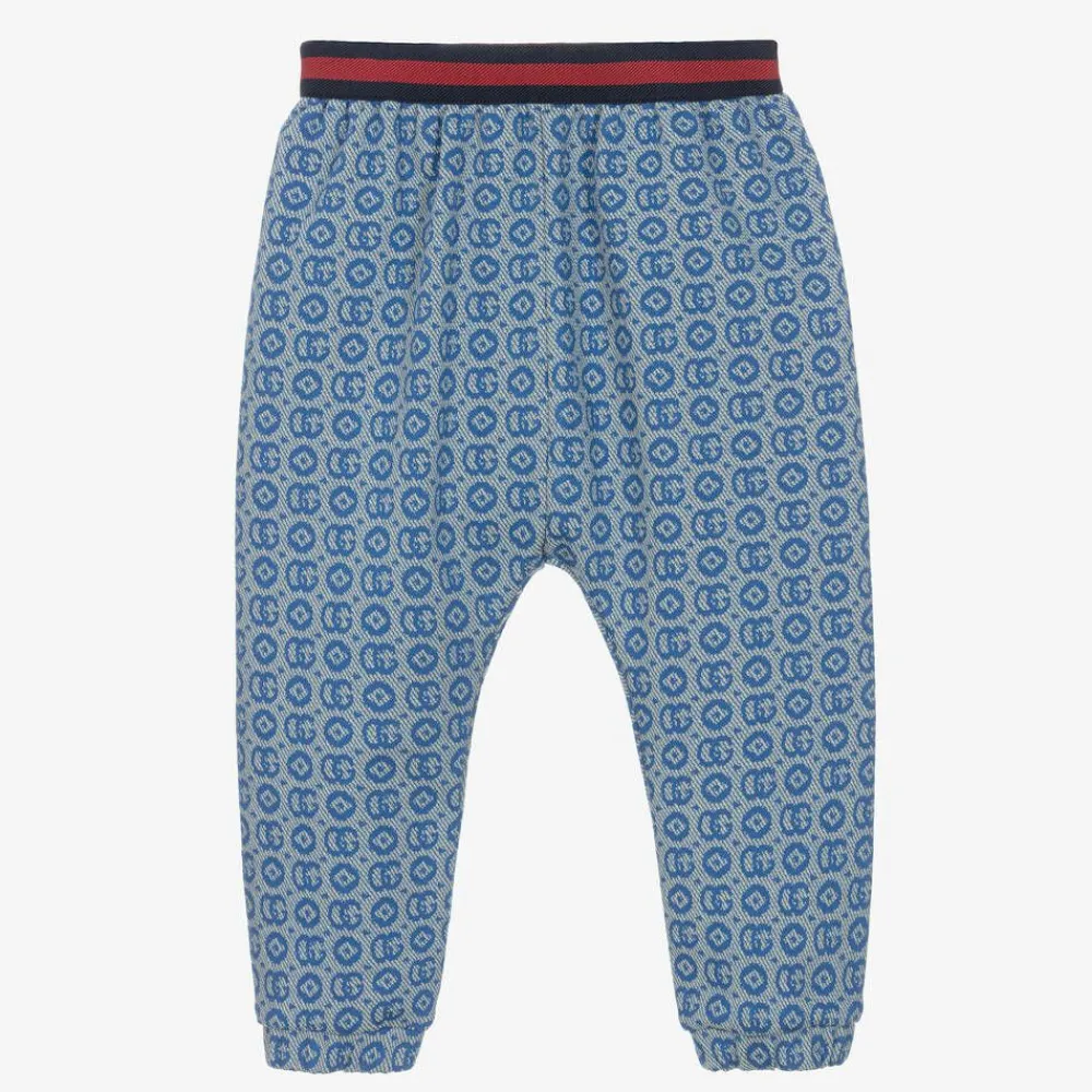 Gucci Trousers|Trousers*Blue Double G Jacquard Joggers