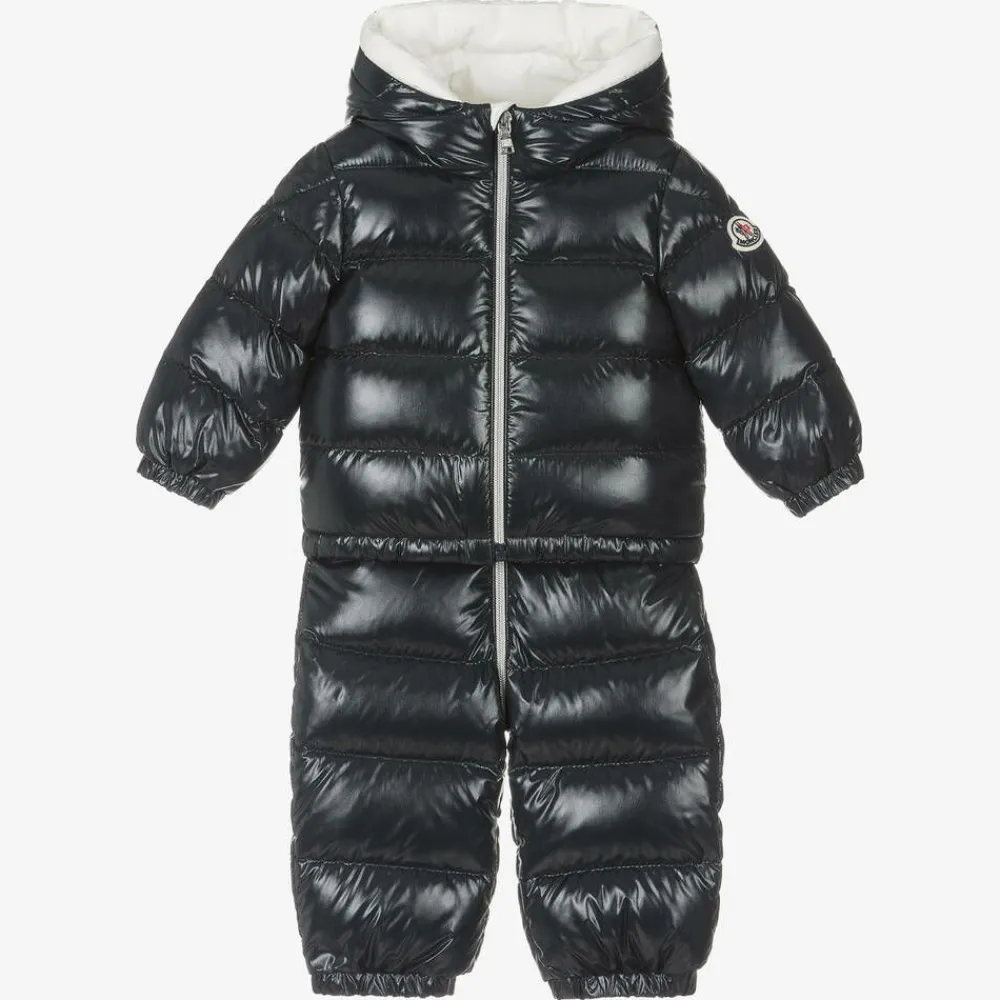 Moncler Enfant Snowwear|Snowwear*Blue Down-Filled 2 Piece Snowsuit