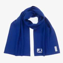 Burberry Scarves|Scarves*Blue EKD Ribbed Wool Scarf
