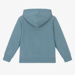 Bonpoint Tops*Blue Embroidered Hoodie
