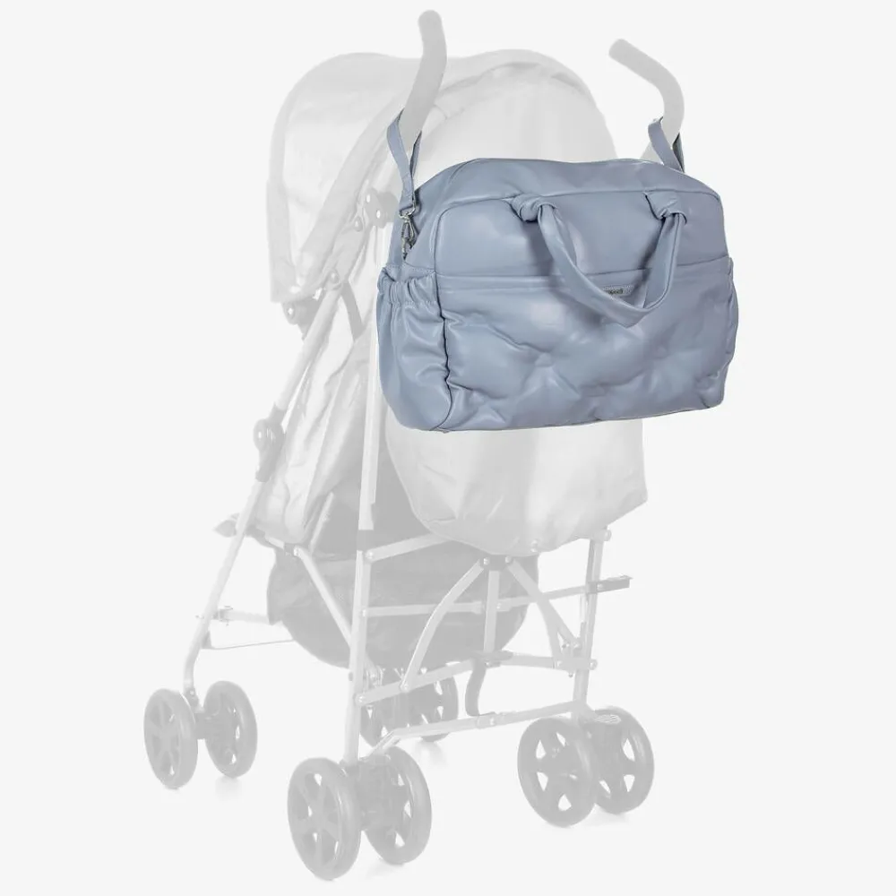 Mayoral Newborn Bags*Blue Faux Leather Changing Bag (46cm)