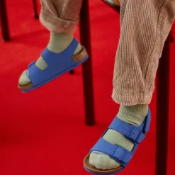 Birkenstock Sandals*Blue Faux Leather Sandals