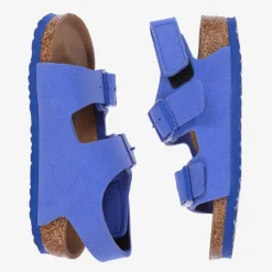 Birkenstock Sandals*Blue Faux Leather Sandals