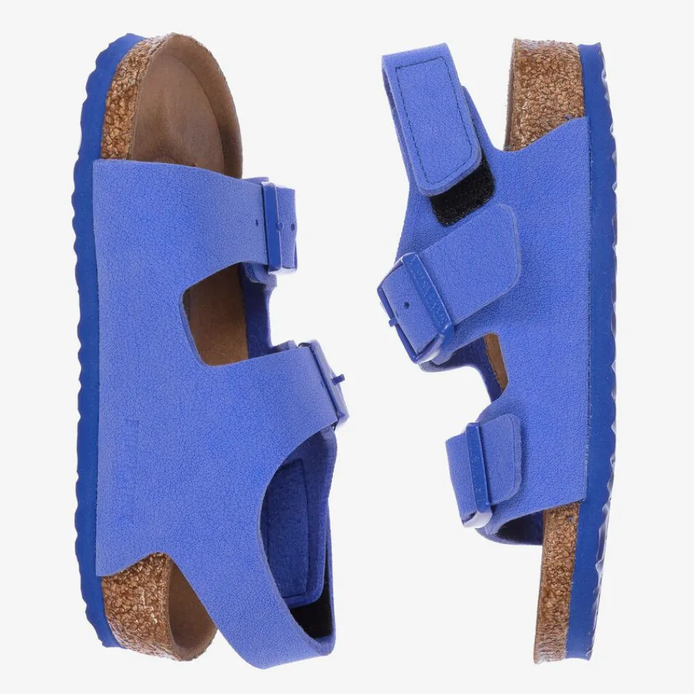 Birkenstock Sandals*Blue Faux Leather Sandals