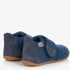 Giesswein Slippers|Slippers*Blue Felted Wool Slippers
