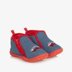 Playshoes Slippers|Slippers*Blue Fire Engine Slippers