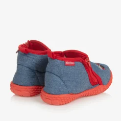Playshoes Slippers|Slippers*Blue Fire Engine Slippers