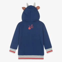 Blade amp; Rose Tops|Tops*Blue Hamish Highland Cow Zip-Up Top