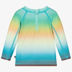 Molo Swimwear*Blue Happy Palm Sun Protective Top (UPF50+)