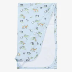 Kissy Kissy Gifts*Blue Jungle Oasis Pima Cotton Blanket (73cm)