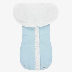 Minutus Nests*Blue Knitted Baby Nest (75cm)